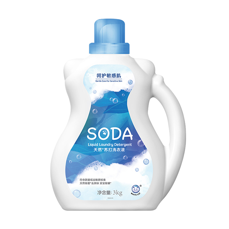 白猫 天然苏打洗衣液 3kg