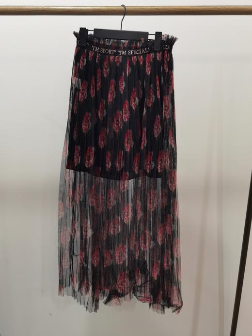 【S3】臣禾网纱拼字母织带半裙9101920322 商品图0