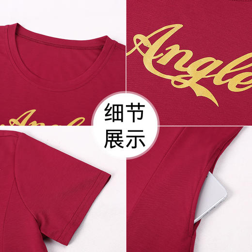 时尚显瘦休闲气质连衣裙，克莱因蓝短纯棉袖连衣裙TR-8166 商品图3