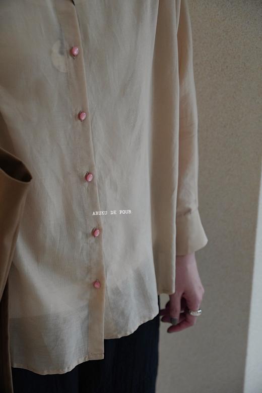 （4折）Lim Home白/橘红/淡黄贝壳纽扣上衣 商品图10