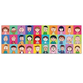 【折扣商品 不退不换】384片 月历拼图 塑料拼图 HR1007 樱桃小丸子-点点名