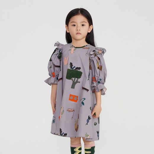 江南布衣 22年夏装新款  中袖连衣裙  1M3G40400 商品图5