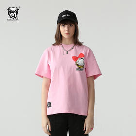 MEET.ROY系列口罩主题蝴蝶结款加厚宽松T恤情侣款短袖01MR1308