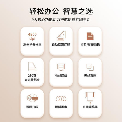 爱普生（EPSON）L6468系列彩色无线自动双面打印机办公家用墨仓式连供喷墨一体机连续复印扫描传真 （连续复印扫描） 商品图1