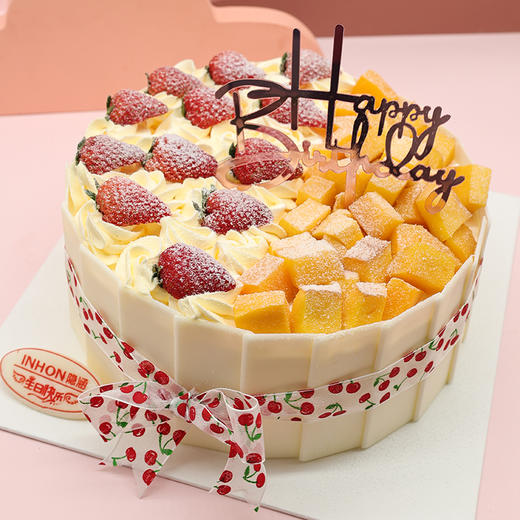 热情香芒生日蛋糕 商品图1