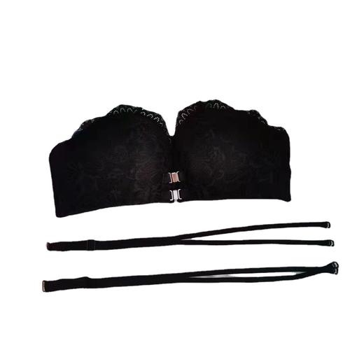 黛唯梵 性感前扣小胸聚拢无肩带隐形内衣 柔软手掌杯无钢圈上托美背文胸国庆出游 商品图4