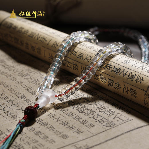 五彩线 白水晶108颗念珠 商品图2