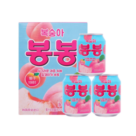  【곽】해태 복숭아봉봉238ml*12