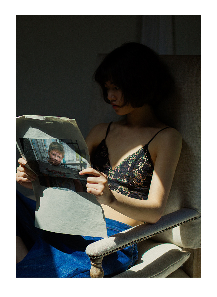 帮手描述图：靴下物小胸法式无钢圈吊带内衣一体少女超薄bral