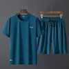 【新款DTH】大依优型大码男装速干弹力短袖短裤套装夏季加肥加大运动套装休闲舒适透气潮流 商品缩略图2