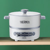 膳魔师（THERMOS）多功能小火锅料理锅家用电火锅多用途电热锅电煮锅烧烤肉不沾锅EHA-4301A 奶油白标配 商品缩略图2