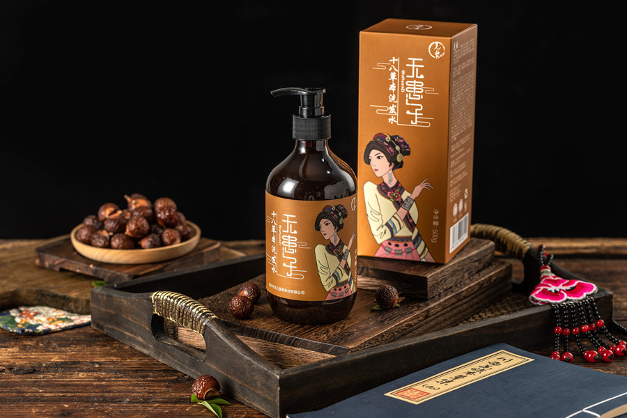 【羌族非遗天然皂素天然起泡温和清洁】无患子  18味草本洗发水,