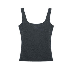 方领吊带内搭T恤