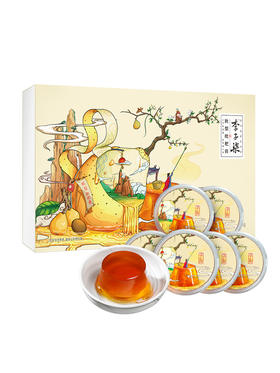 李子柒秋梨膏清润枇杷膏雪梨膏即食布丁办公室小零食果冻420g