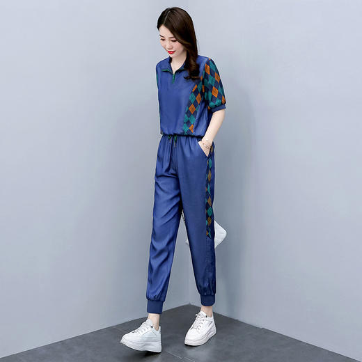 牛仔套装新款宽松显瘦休闲POLO领时尚两件潮HR-WY87969 商品图1