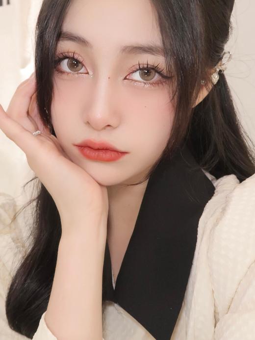 lensrea 美瞳年抛 日落甜茶棕 径14.2mm着色13.4mm 商品图5