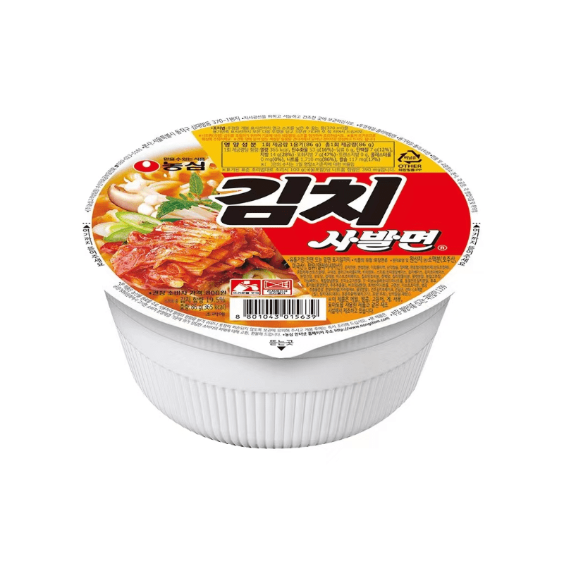 농심 김치사발면컵소86g