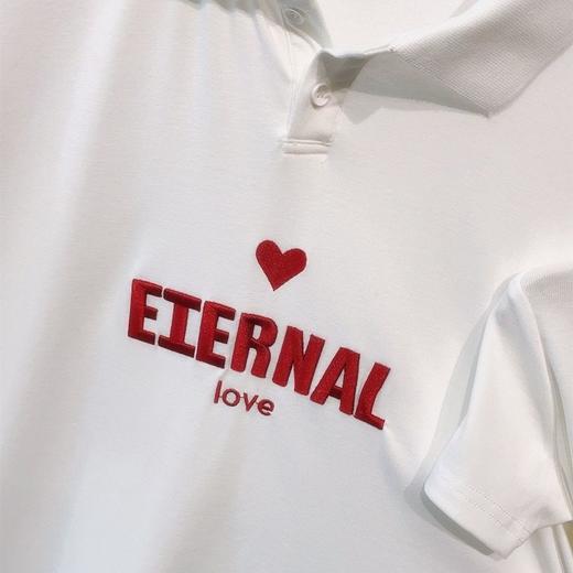 黛唯梵 婴儿亲子装夏装一家三四母子短袖t恤母女爱心POLO衫连衣裙潮国庆出游 商品图4