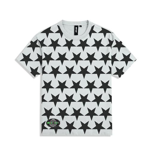 MEET.ROY简约几何星星满印工艺徽章时尚短袖T恤01MR1325 商品图4