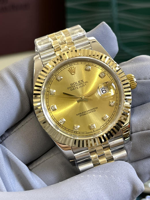 劳力士-日志41间金镶钻款 商品图4