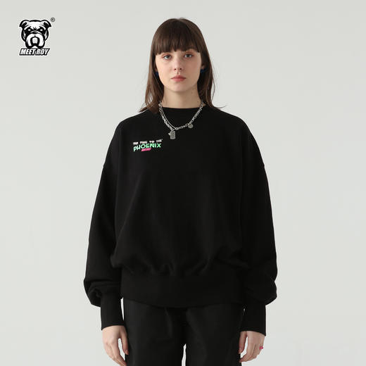 MEET.ROY不死鸟系列 印花宽松oversize版型圆领卫衣01MR1342 商品图0