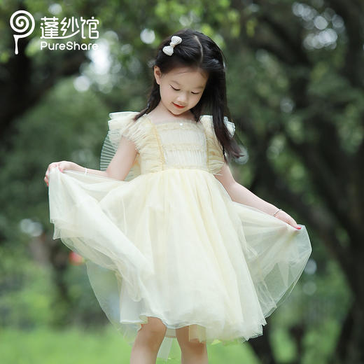 pureshare 风筝女孩女童夏装连衣裙夏礼服儿童裙子生日裙 商品图0