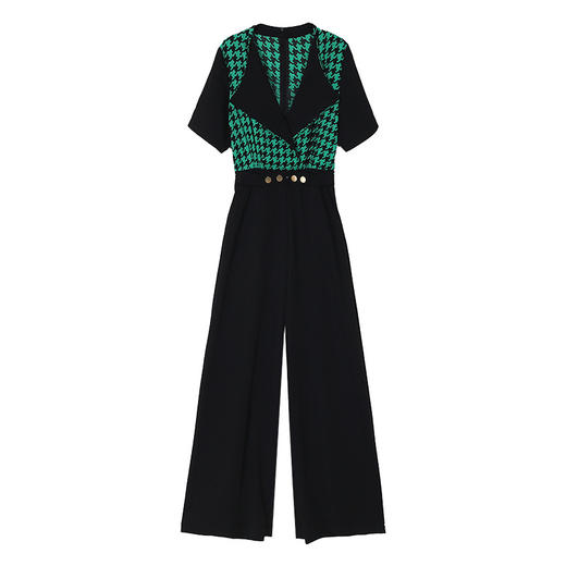 连体裤女夏季新款时尚气质通勤高腰韩版阔腿裤女装HR-WY87989 商品图4