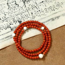 醍醐 南红玛瑙 猛犸象牙 手串 三圈