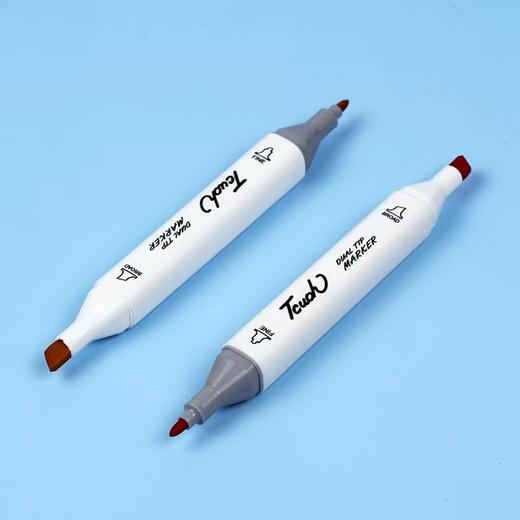 双头马克笔12色24色36色小学生彩笔油性彩笔彩色美术设计动漫套装1套 商品图1