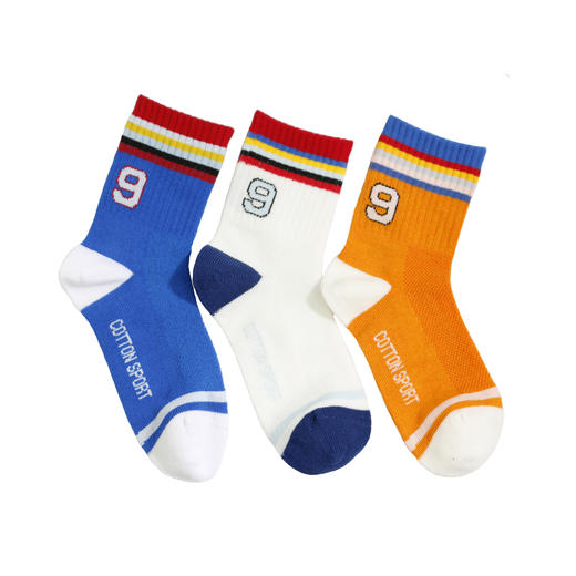 【2双装 6双6折】童丨中童袜夏季新款运动时尚休闲童袜网面夏季棉袜透气舒适【2213210】 商品图0