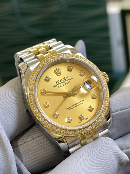 劳力士-日志36间金外圈钻 商品图1