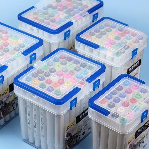 双头马克笔12色24色36色小学生彩笔油性彩笔彩色美术设计动漫套装1套 商品图3