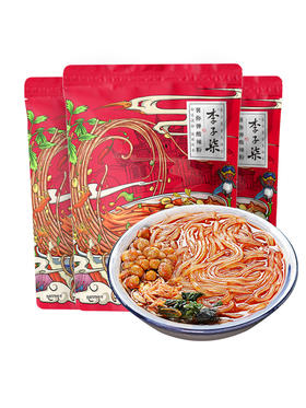 李子柒薯你弹酸辣粉袋装红薯粉四川粉丝方便速食252g*3袋