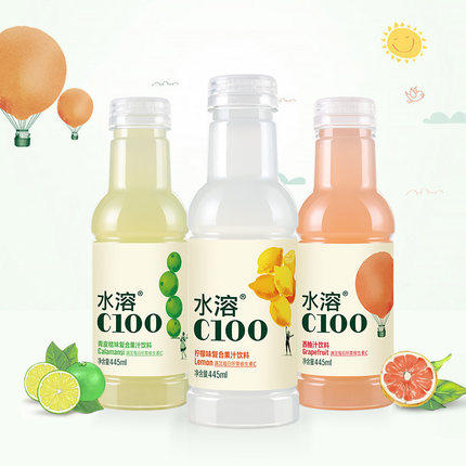 445ml*15瓶整箱/农夫山泉水溶C100柠檬味复合果汁饮料 商品图2