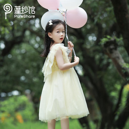 pureshare 风筝女孩女童夏装连衣裙夏礼服儿童裙子生日裙 商品图3