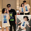 黛唯梵 亲子装老虎T恤夏季新款卡通短袖一家三口家庭装洋气母女半袖上衣国庆出游 商品缩略图0