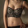 黛唯梵 法式蕾丝刺绣内衣小胸聚拢有钢圈文胸2022年新款塑身吊带鱼骨胸衣国庆出游 商品缩略图2