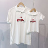 黛唯梵 婴儿亲子装夏装一家三四母子短袖t恤母女爱心POLO衫连衣裙潮国庆出游 商品缩略图7