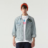 MEET.ROY麒麟祥云系列45#刺绣 蓝色水洗做旧牛仔夹克 常规版型01MR1378 商品缩略图1