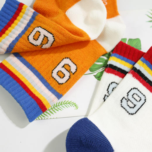 【2双装 6双6折】童丨中童袜夏季新款运动时尚休闲童袜网面夏季棉袜透气舒适【2213210】 商品图2