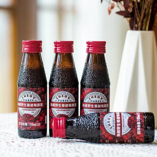 日期2024林野小铺有机野生蔓越莓原浆100ml 8瓶/箱 保质期12个月 商品图4