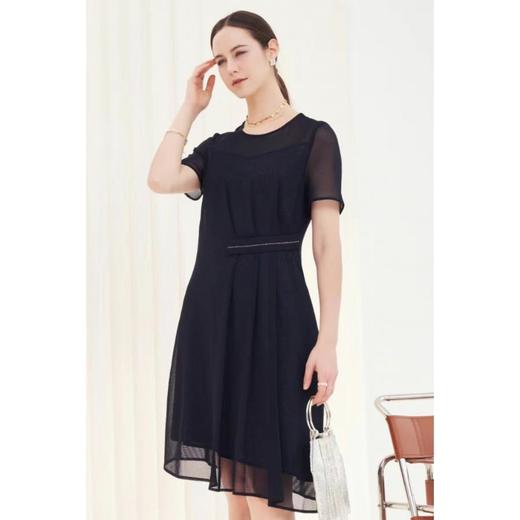 2楼凯莉米洛蓝莓色收腰连衣裙 商品图1