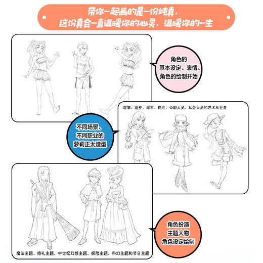 萝莉正太动漫人物角色设定技法 元气森林 商品图3
