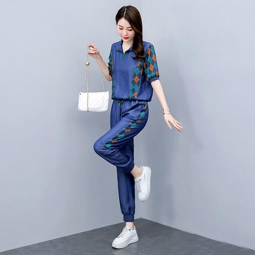 牛仔套装新款宽松显瘦休闲POLO领时尚两件潮HR-WY87969 商品图2