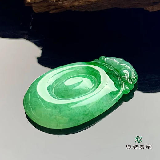 派瑞翡翠 翡翠挂件 糯冰种 绿色 商品图1