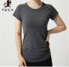 【现货秒发】壁虎瑜伽轻裳 灰色T恤 亲肤透气速干瑜伽短袖t恤（无胸垫） 商品缩略图2