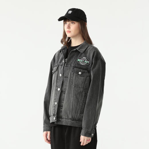 MEET.ROY麒麟祥云系列45#刺绣 水洗做旧牛仔夹克 oversize版型01MR1377 商品图2