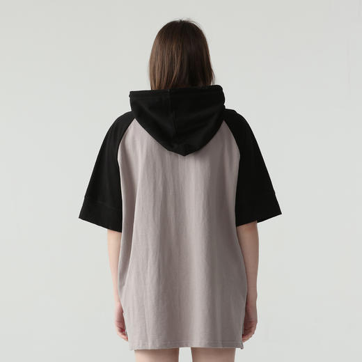 MEET.ROY麒麟祥云系列印花插肩oversize版型拼接半袖帽衫01MR1293 商品图2