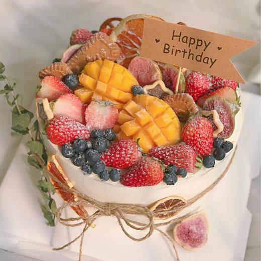 缤纷水果A款水果奶油蛋糕（百分百进口动物奶油） 商品图0