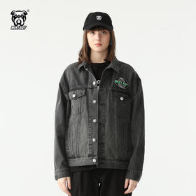 MEET.ROY麒麟祥云系列45#刺绣 水洗做旧牛仔夹克 oversize版型01MR1377